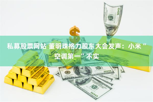 私募股票网站 董明珠格力股东大会发声：小米“空调第一”不实